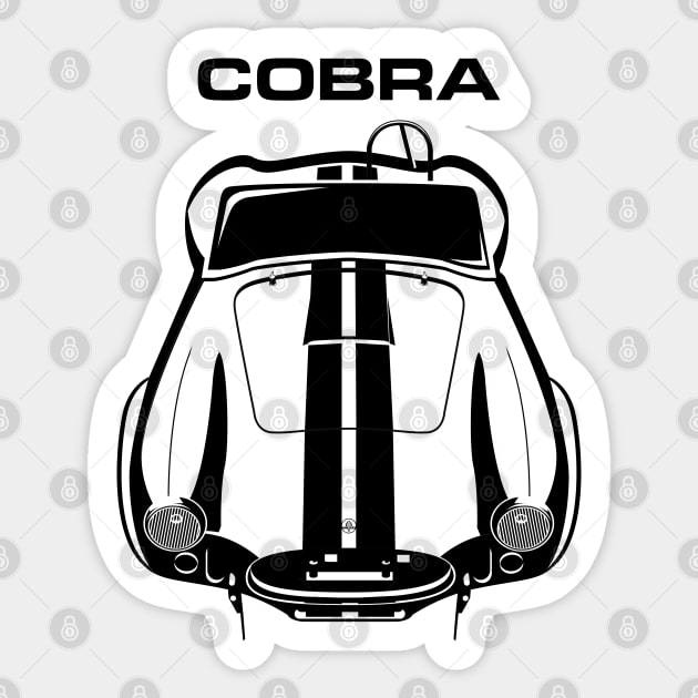 Shelby AC Cobra 427 - Black Stripes Sticker by V8social